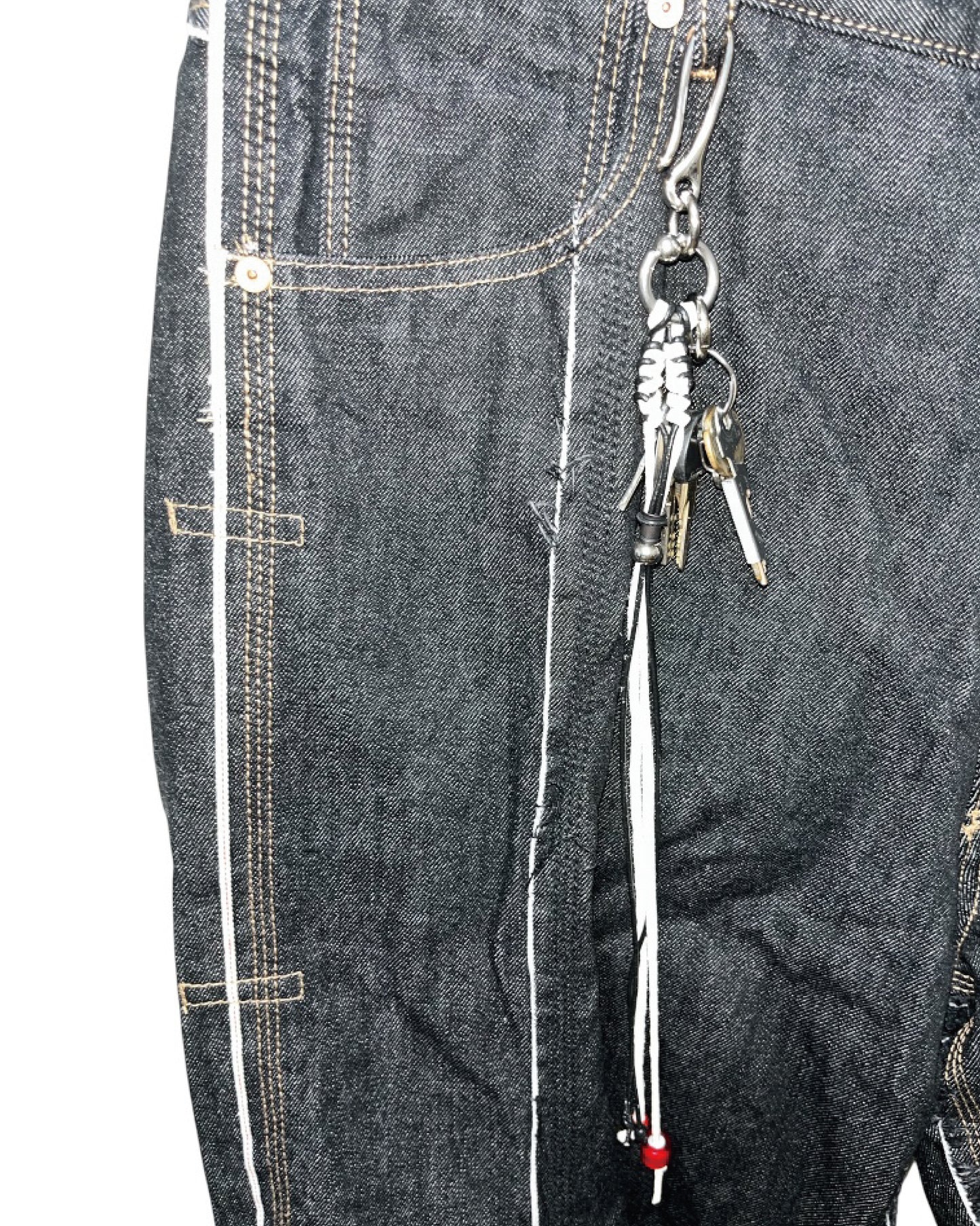 DISTURN LETHER HOOK LOOP CHOKER&KEYCAIN