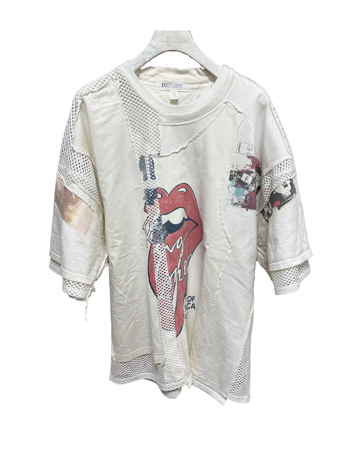 THAT IS+NOT DISTURN.  REMAKE MESH COMBI S/S TEE