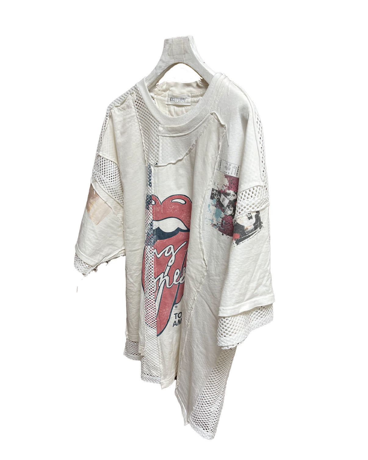 THAT IS+NOT DISTURN.  REMAKE MESH COMBI S/S TEE