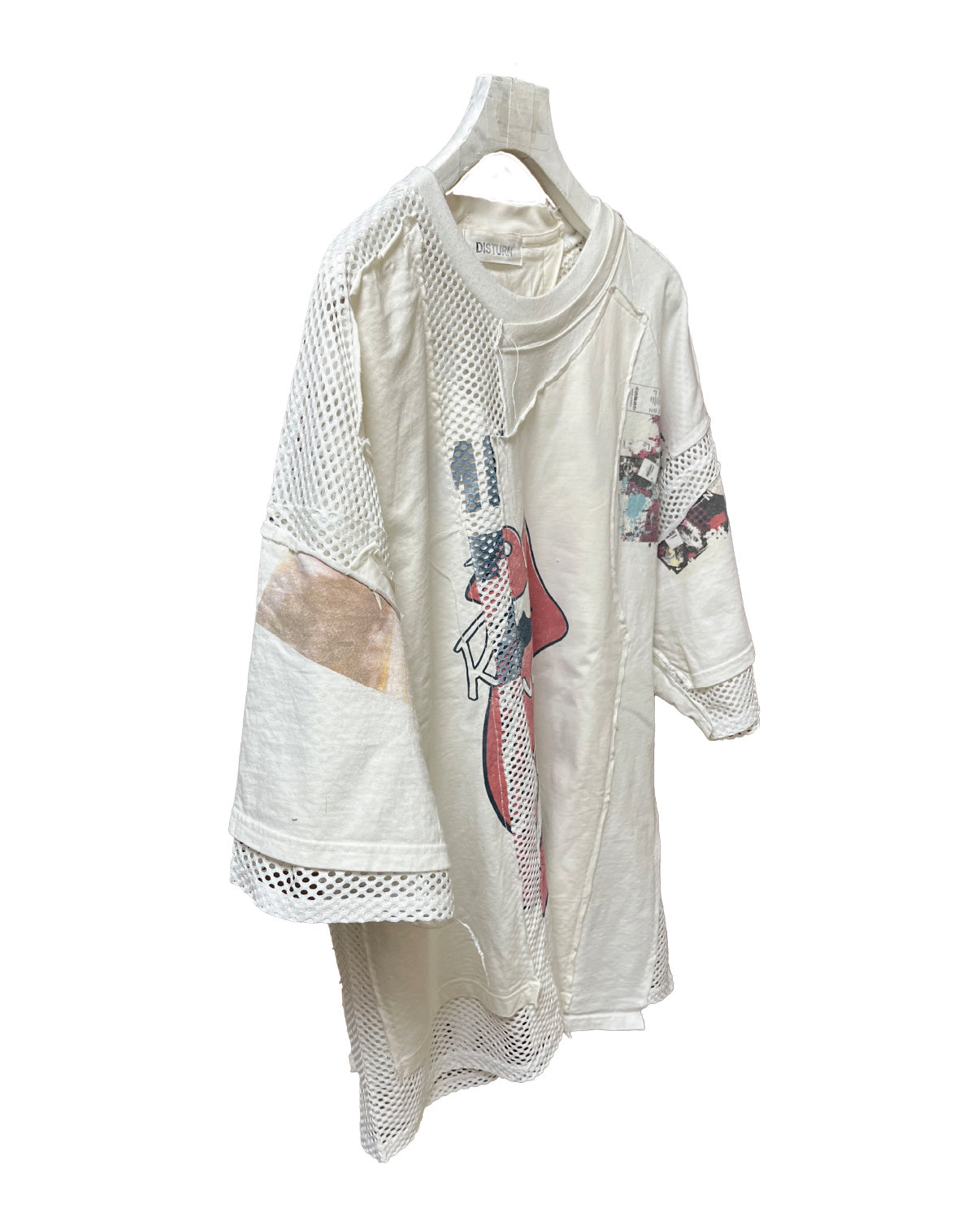 THAT IS+NOT DISTURN.  REMAKE MESH COMBI S/S TEE