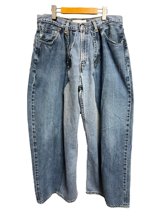 THAT IS+NOT DISTURN. W-DENIM PANTS.