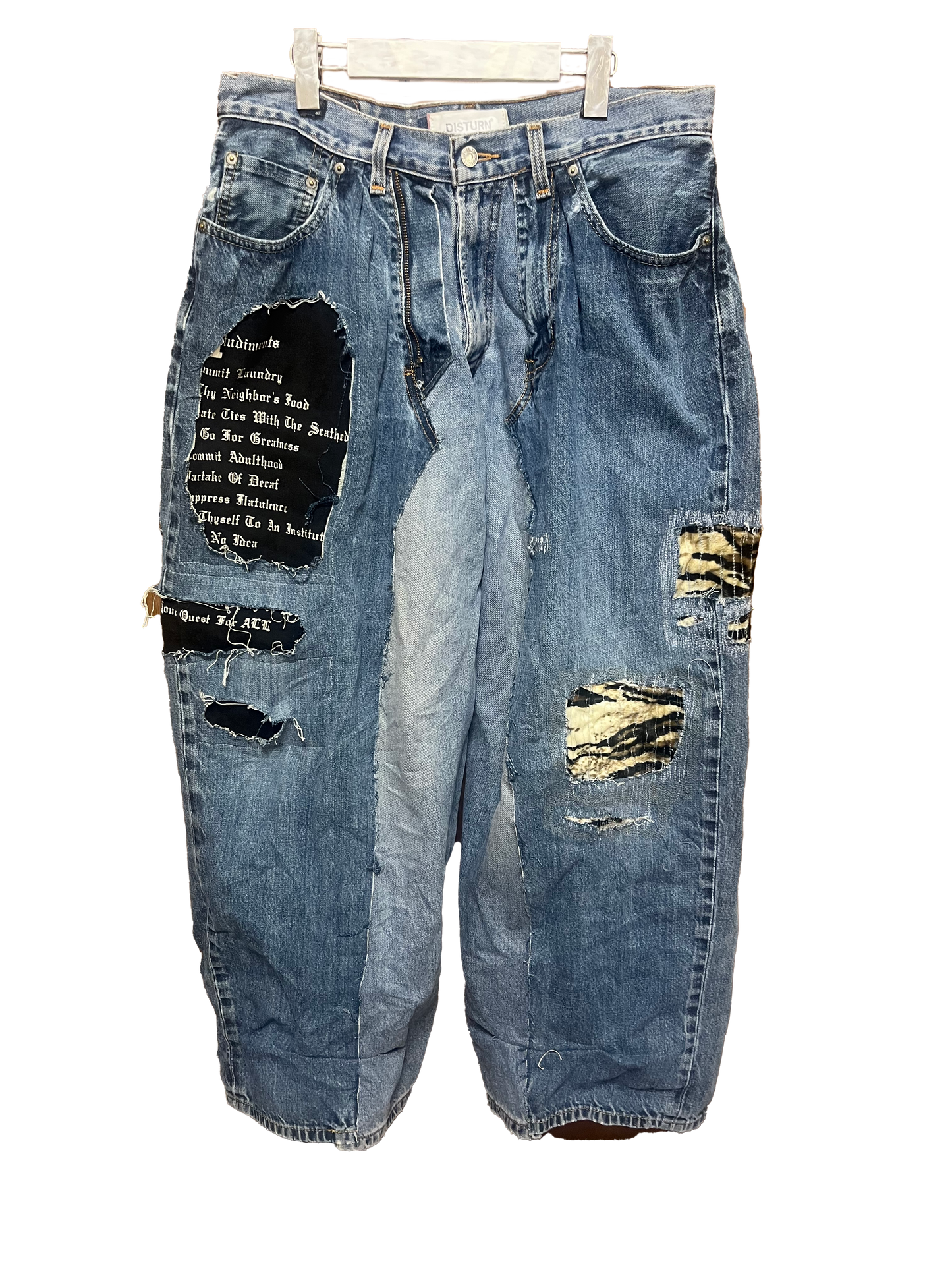 THAT IS+NOT DISTURN. W-DENIM PANTS.