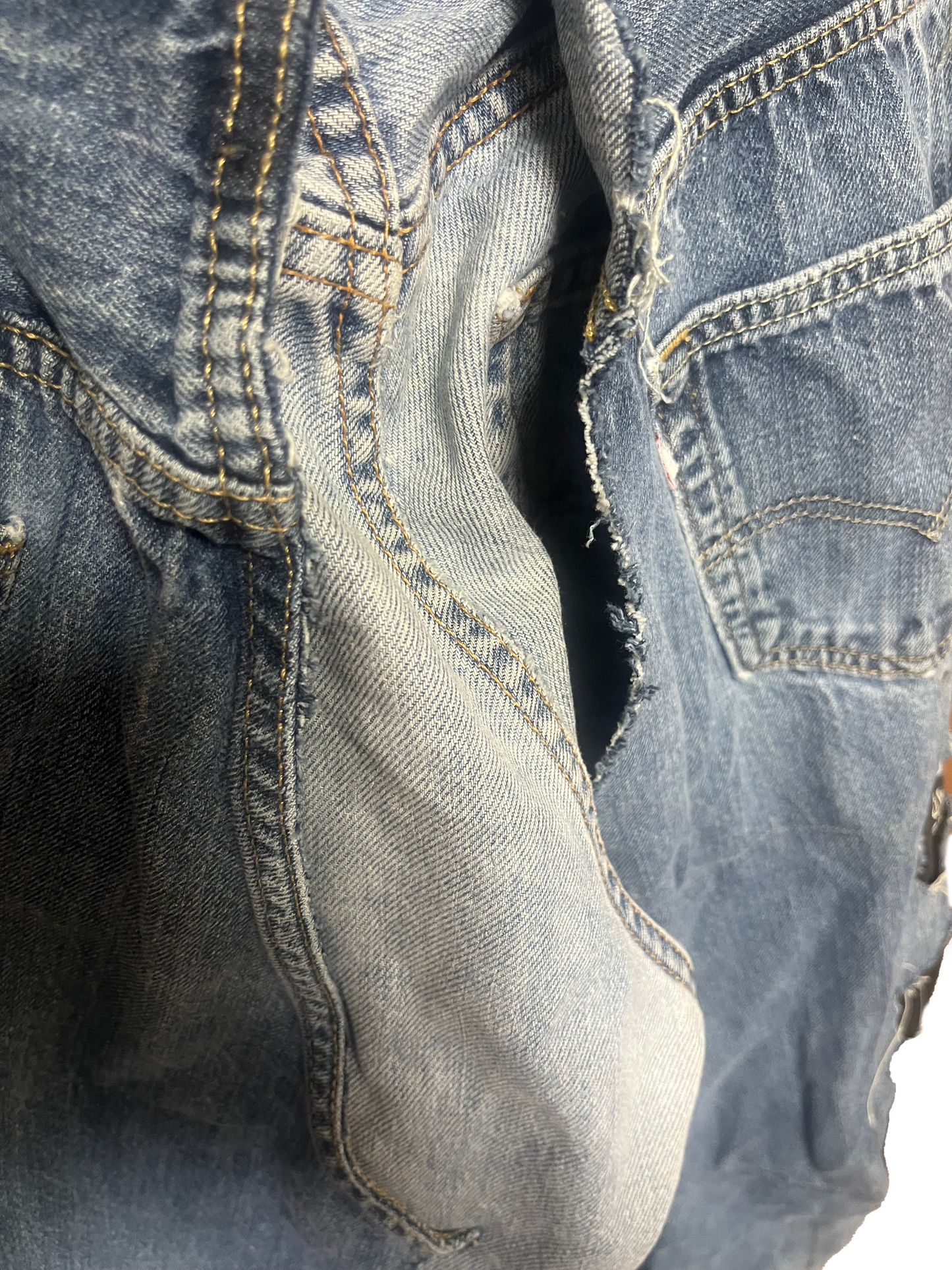 THAT IS+NOT DISTURN. W-DENIM PANTS.