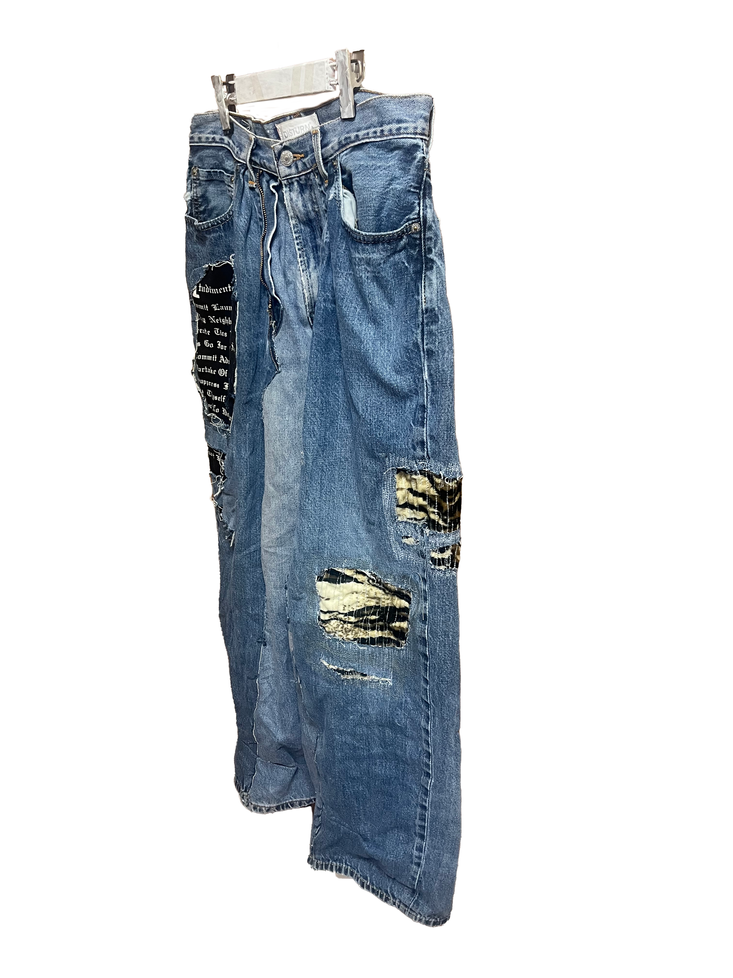 THAT IS+NOT DISTURN. W-DENIM PANTS.