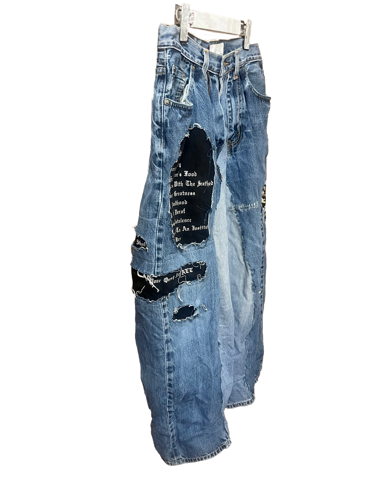 THAT IS+NOT DISTURN. W-DENIM PANTS.