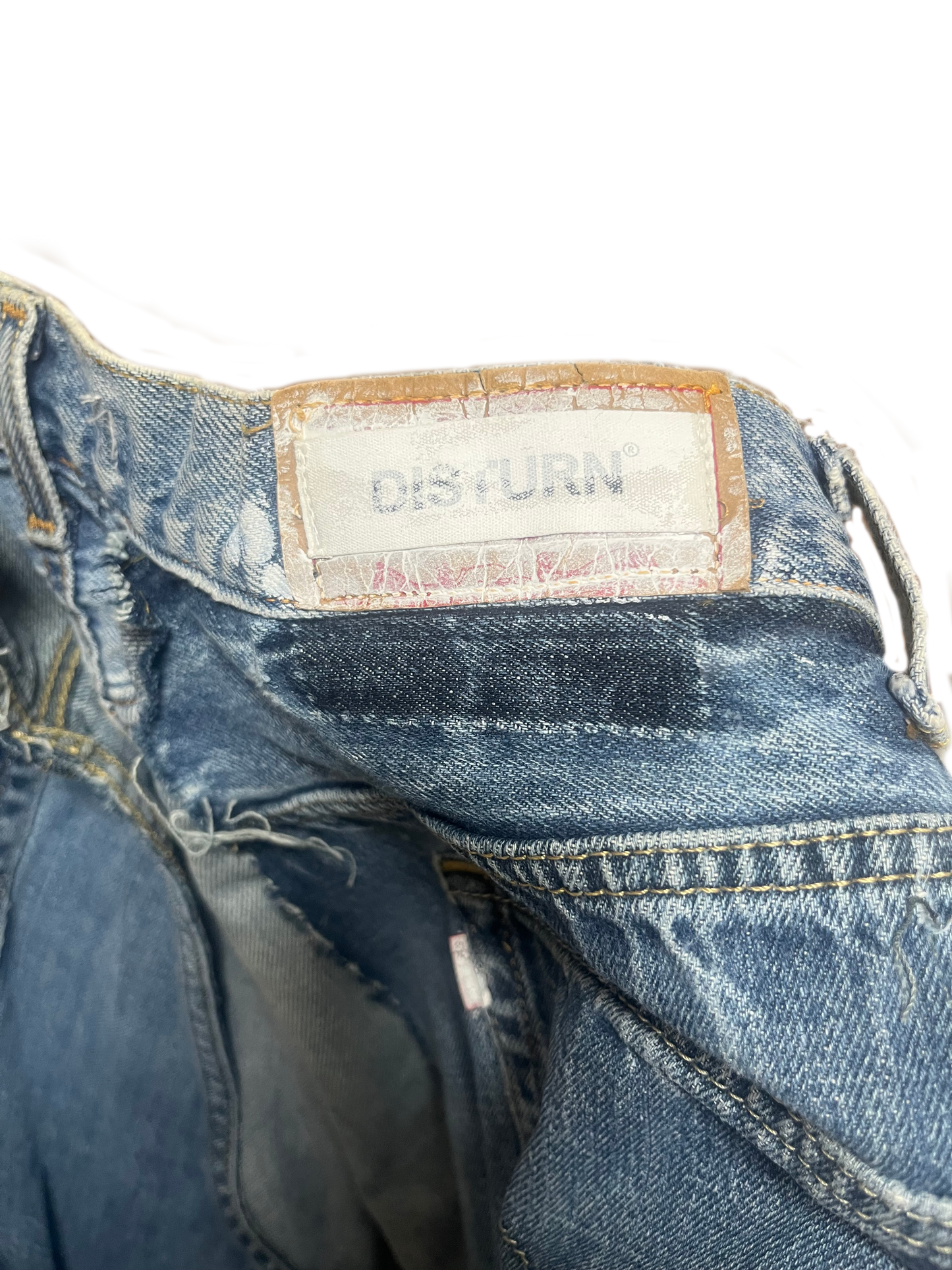THAT IS+NOT DISTURN. W-DENIM PANTS.