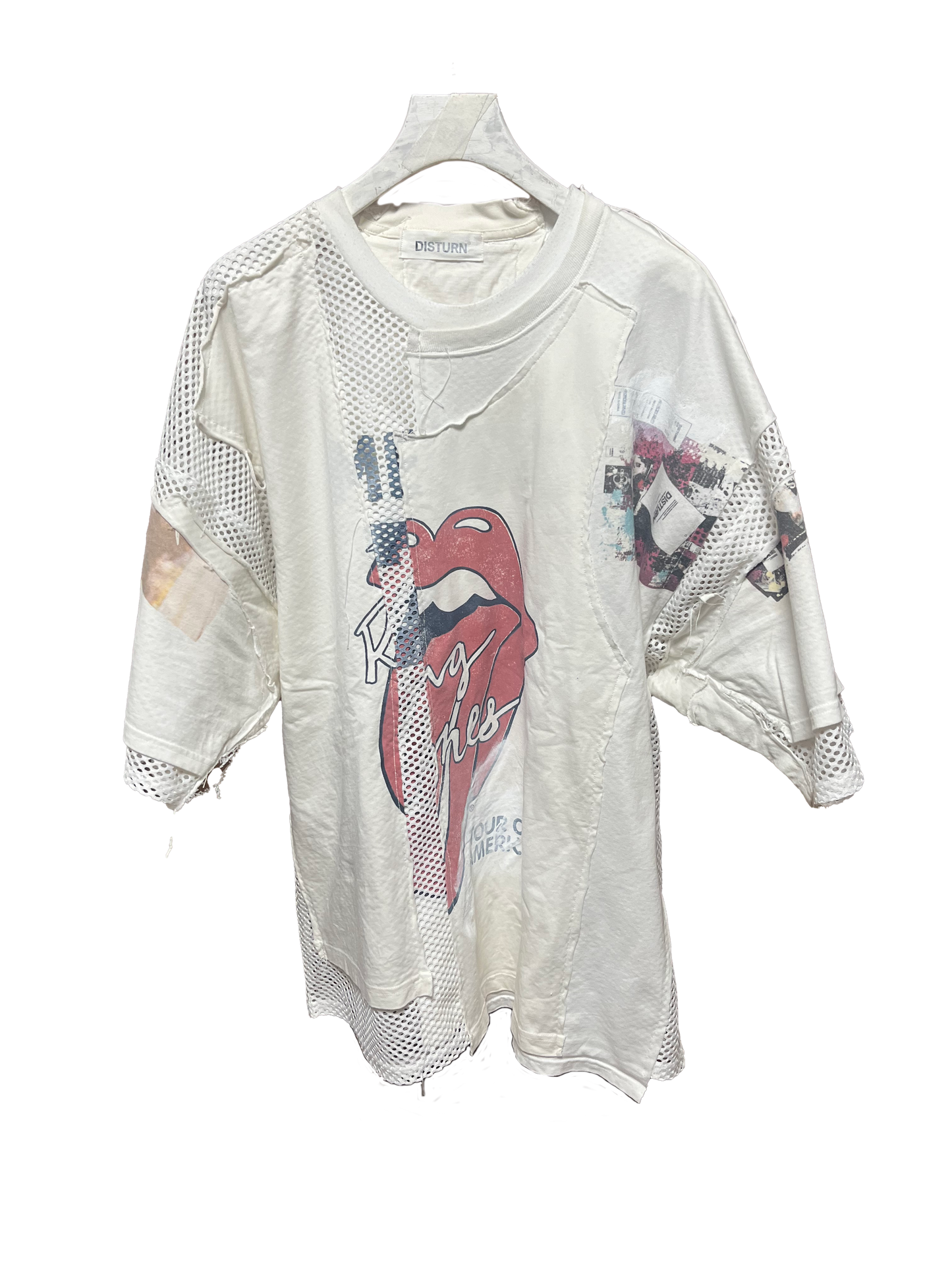 THAT IS+NOT DISTURN.  REMAKE MESH COMBI S/S TEE