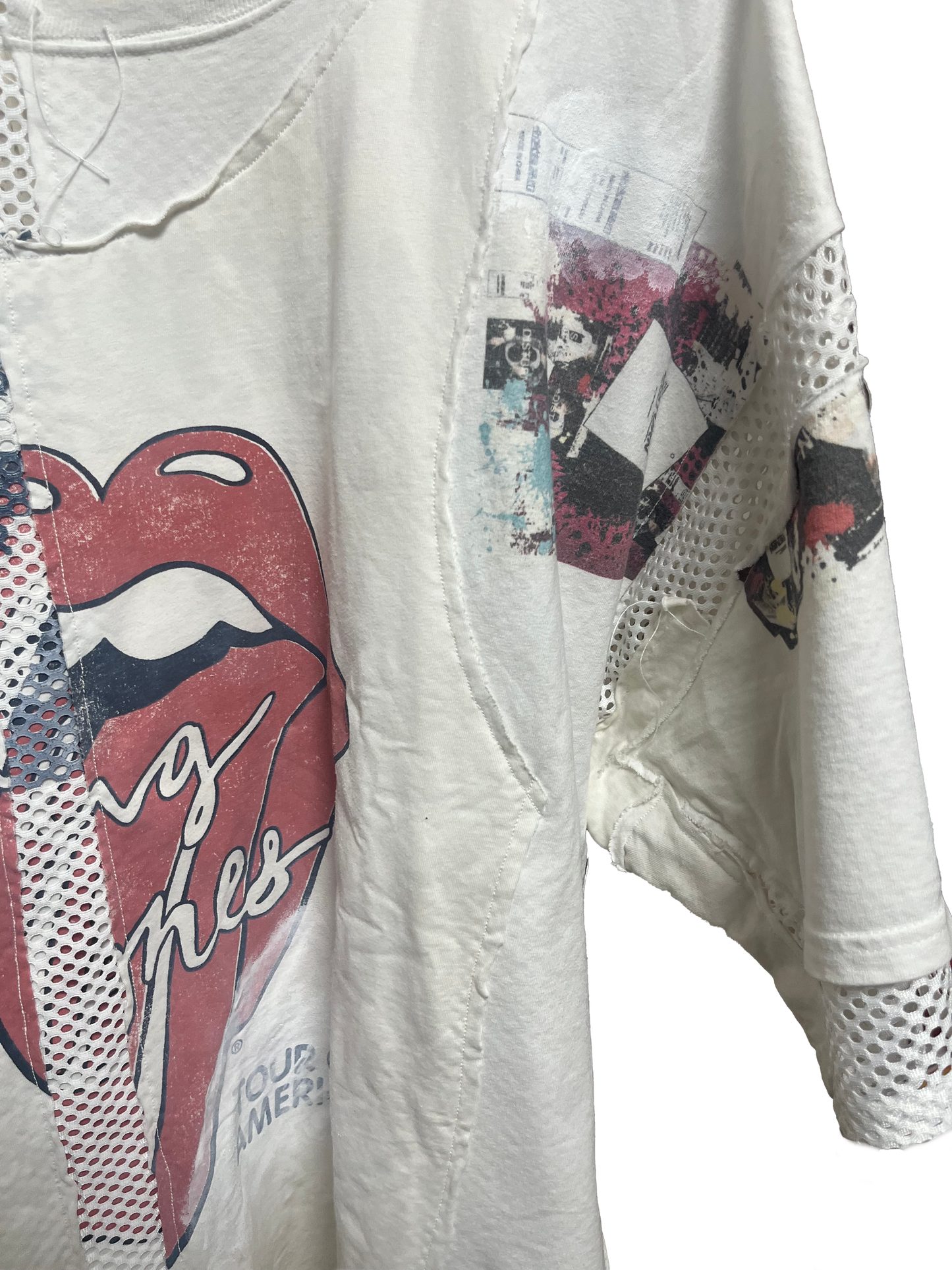 THAT IS+NOT DISTURN.  REMAKE MESH COMBI S/S TEE