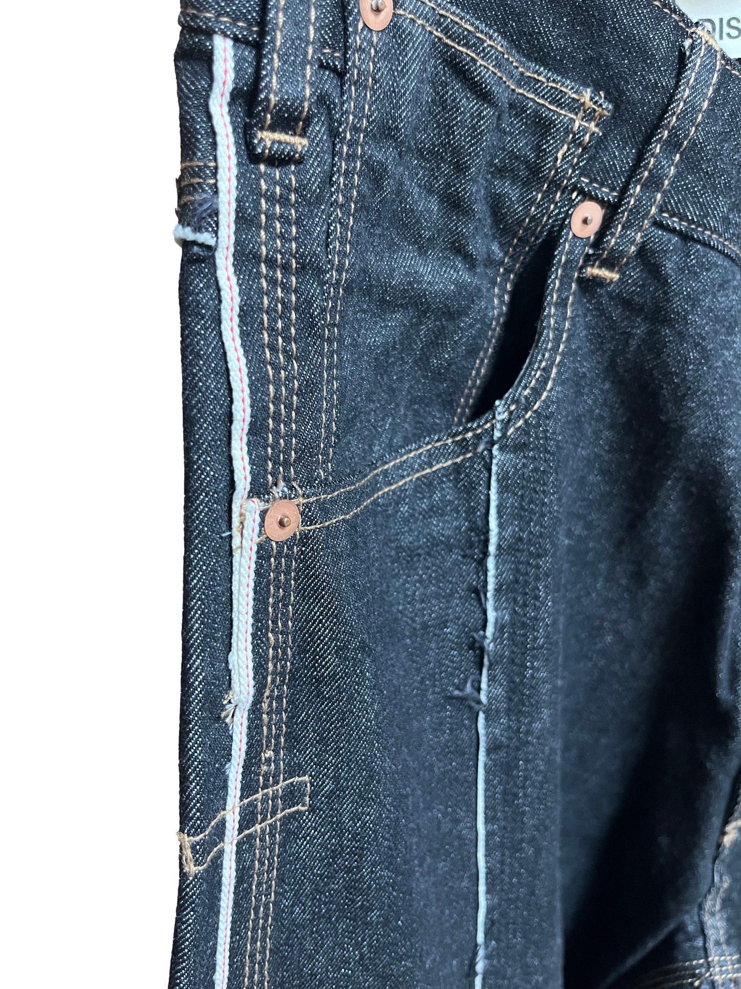 DISTURN BLACK DENIM PANTS