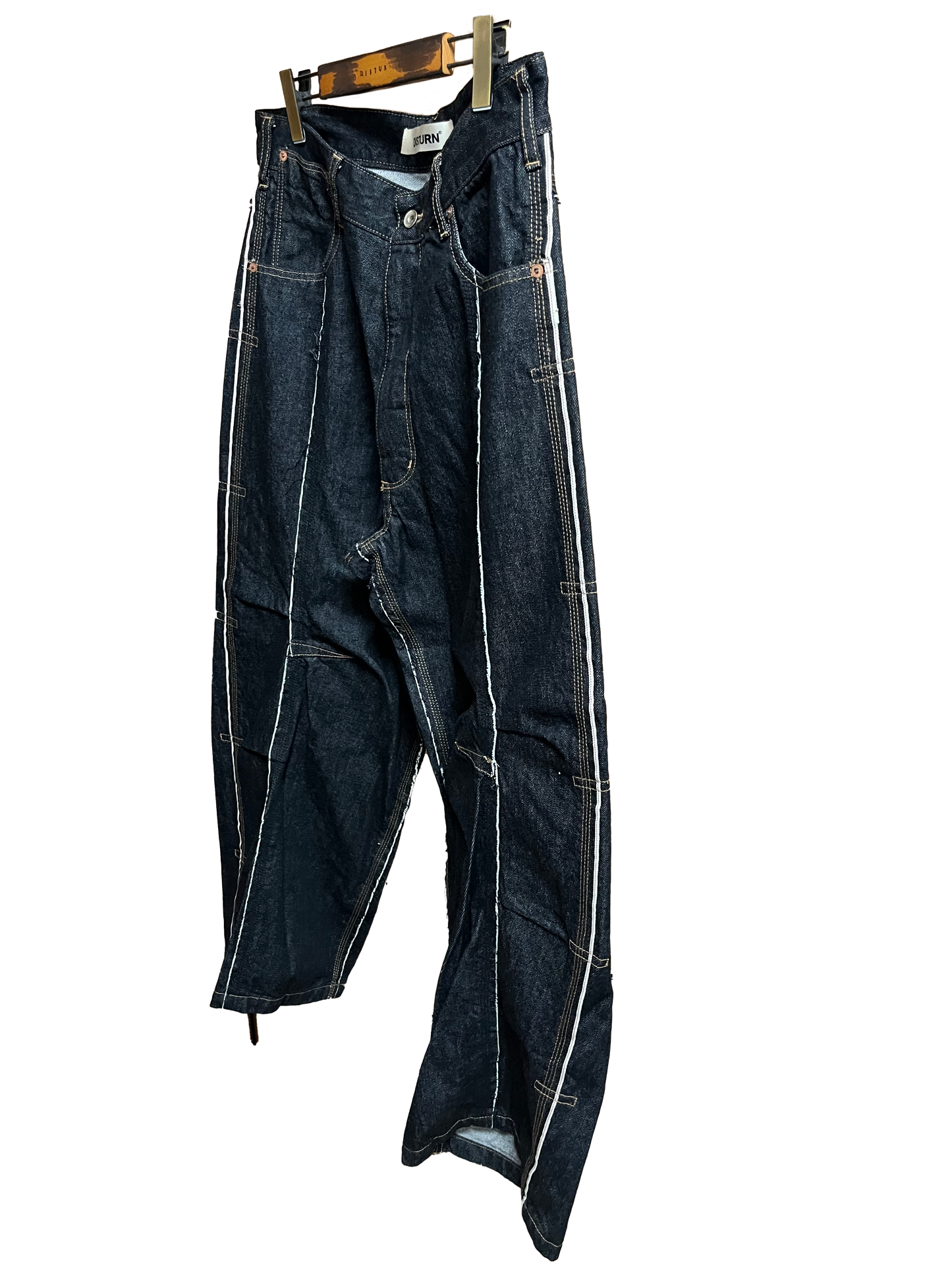 DISTURN BLACK DENIM PANTS