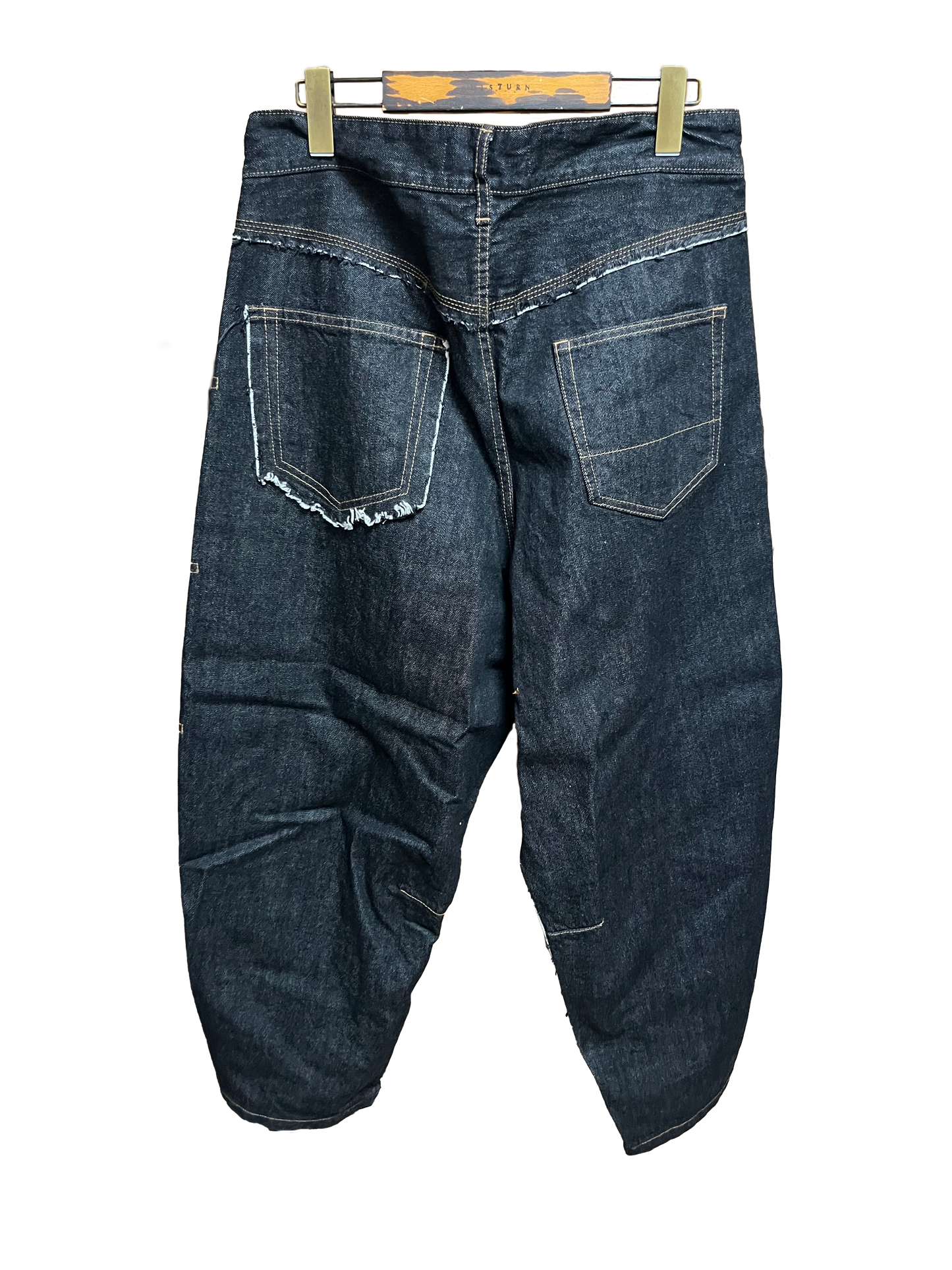 DISTURN BLACK DENIM PANTS