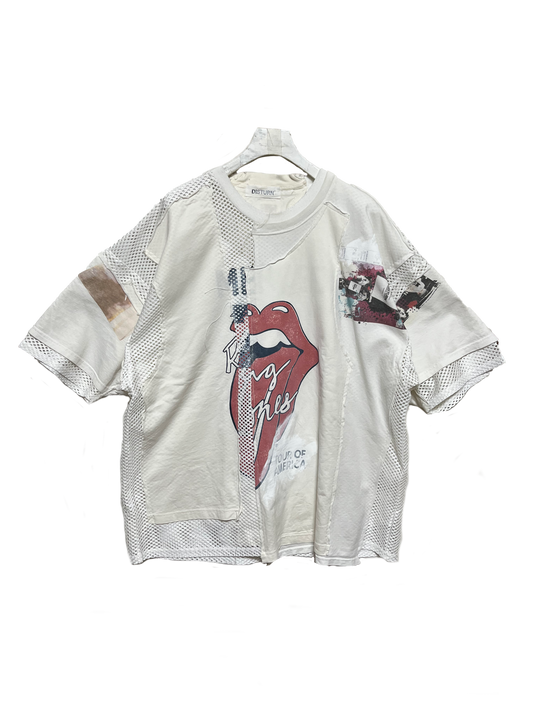 THAT IS+NOT DISTURN.  REMAKE MESH COMBI S/S TEE
