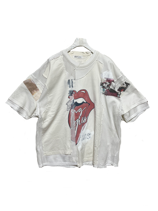 THAT IS+NOT DISTURN.  REMAKE MESH COMBI S/S TEE