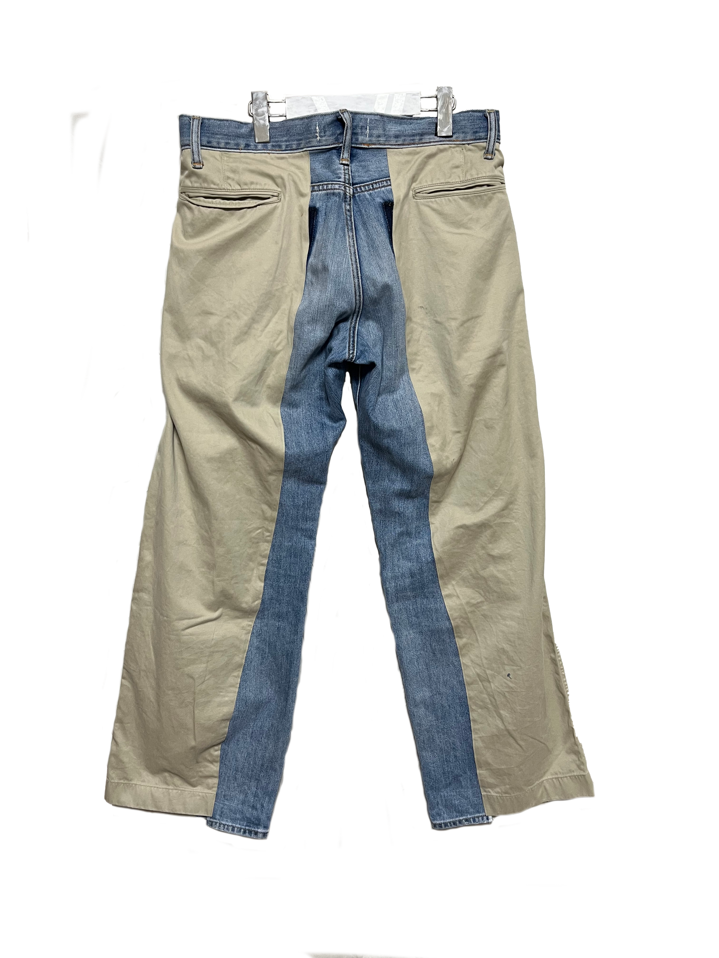 THAT IS+NOT DISTURN   CHINO ON TOP OF DENIM PANTS