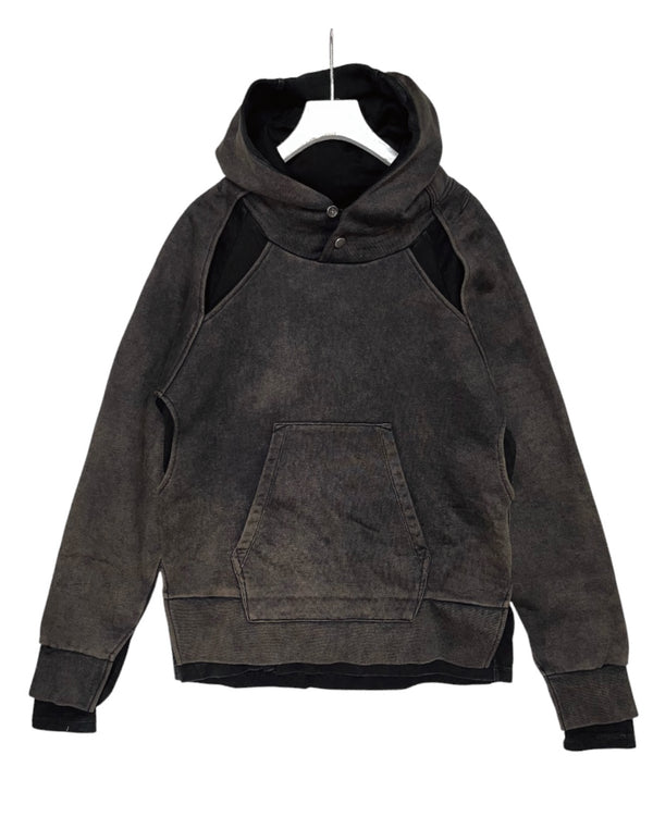 DISTURN   LAYER HOODED SWEAT