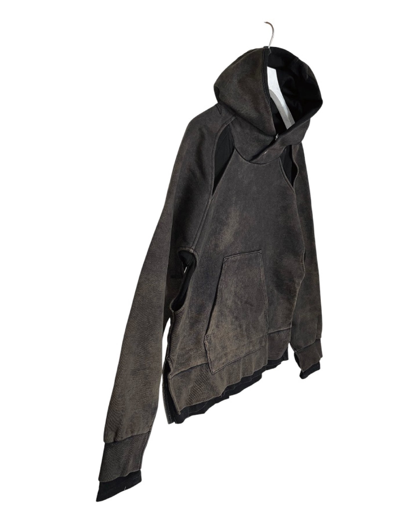 DISTURN   LAYER HOODED SWEAT