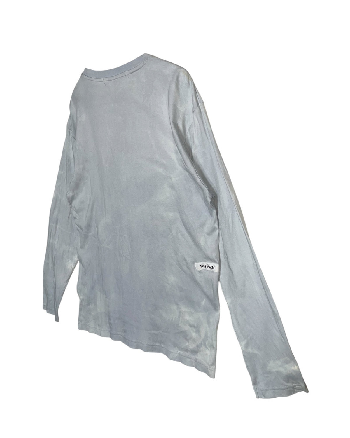 DISTURN  UNEVEN BLEACHING TAPING L/S TEE.