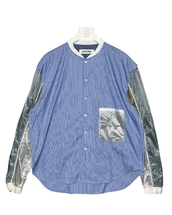 DISTURN  SLEEVE TAFFETA L/S SHIRT.