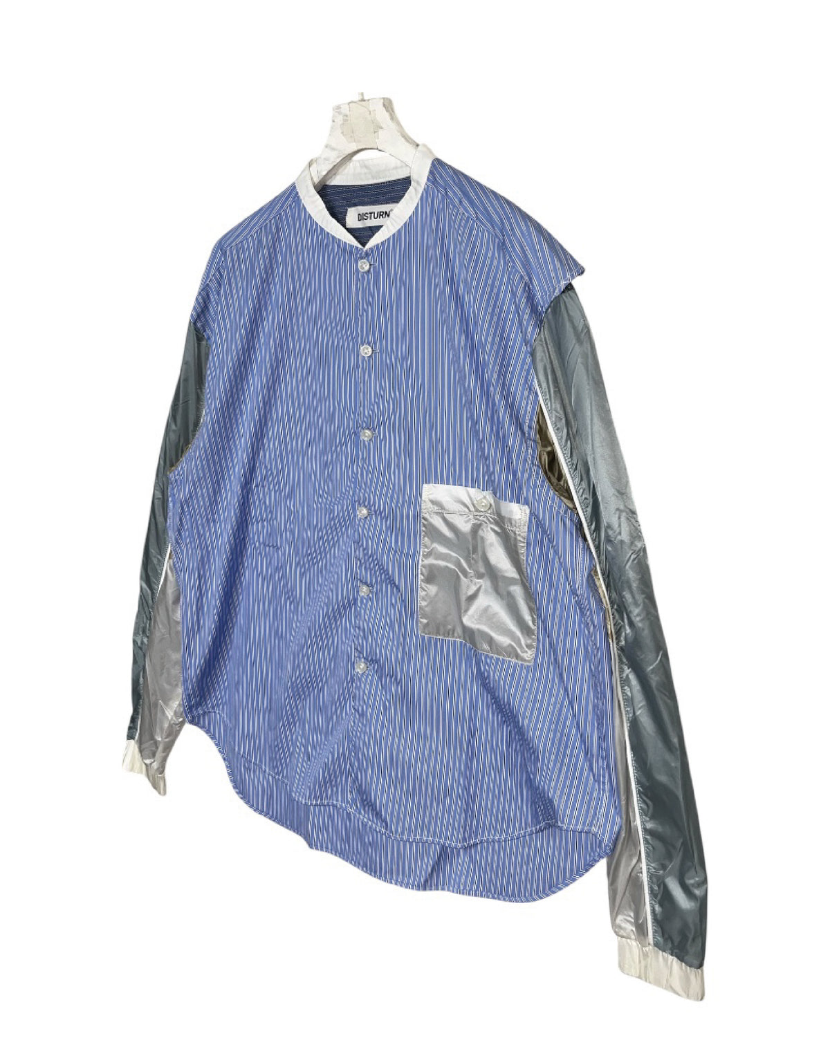 DISTURN  SLEEVE TAFFETA L/S SHIRT.