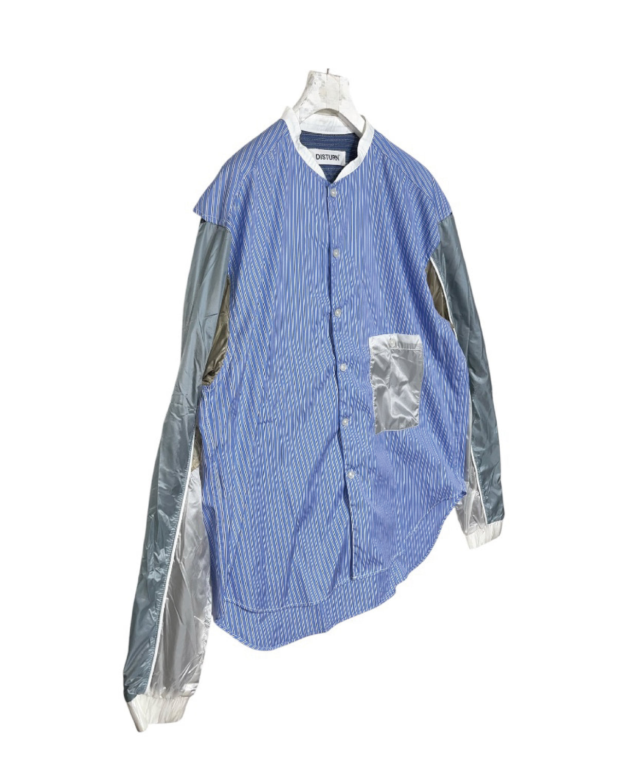 DISTURN  SLEEVE TAFFETA L/S SHIRT.
