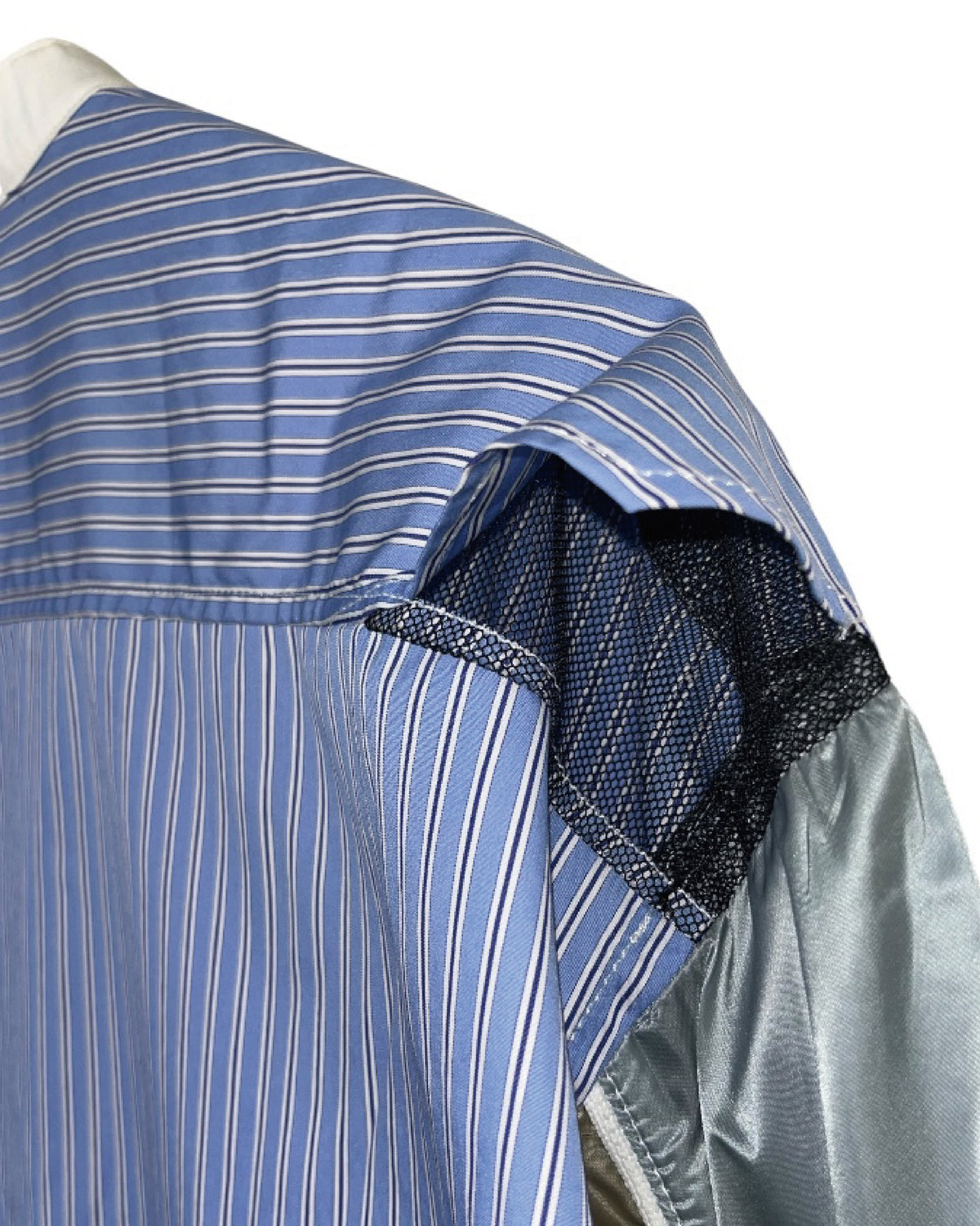 DISTURN  SLEEVE TAFFETA L/S SHIRT.