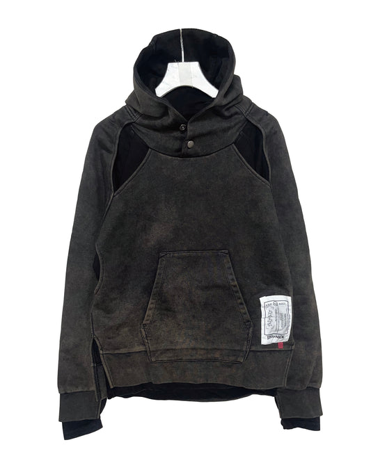 DISTURN   LAYER HOODED SWEAT
