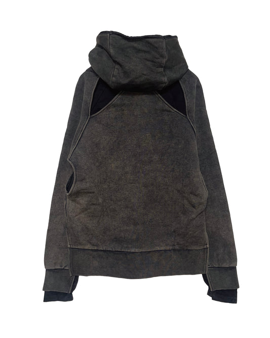DISTURN   LAYER HOODED SWEAT