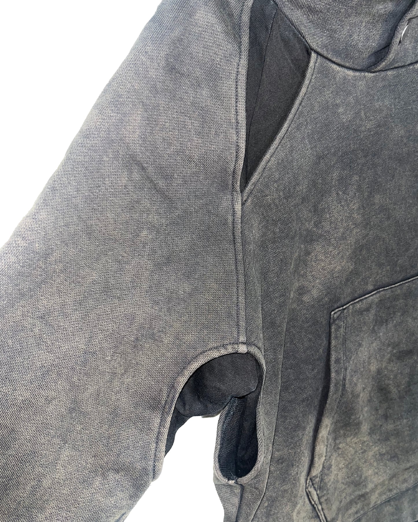 DISTURN   LAYER HOODED SWEAT